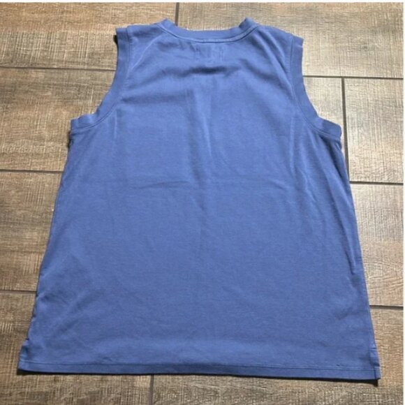 Madewell - MWL Breeze Muscle Tank Top Loungewear NA562 | Small: Still Ocean Blue - Picture 12 of 16